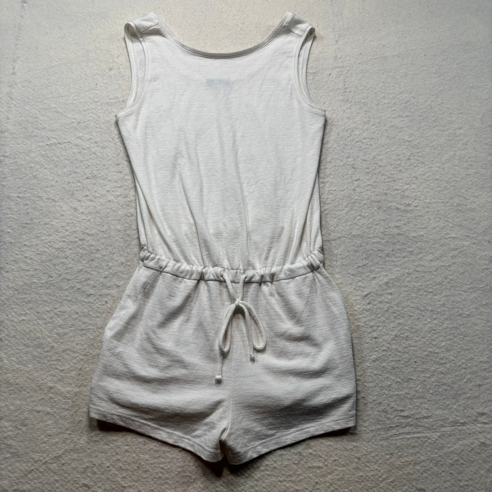 GAP‎ Womens Off White Scoop Back Tie Waist Knit Romper S 200383-01 #1055 - Picture 10 of 10